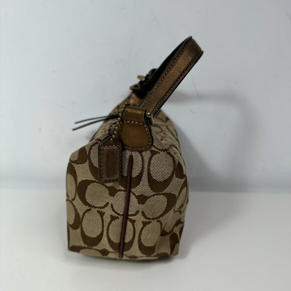 COACH Vintage Y2K Signature Mini Satchel Handbag Shoulder Bag Jacquard - Picture 4 of 11